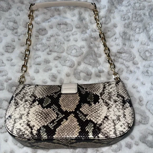 Michael Kors Carmen Snakeskin Pouchette